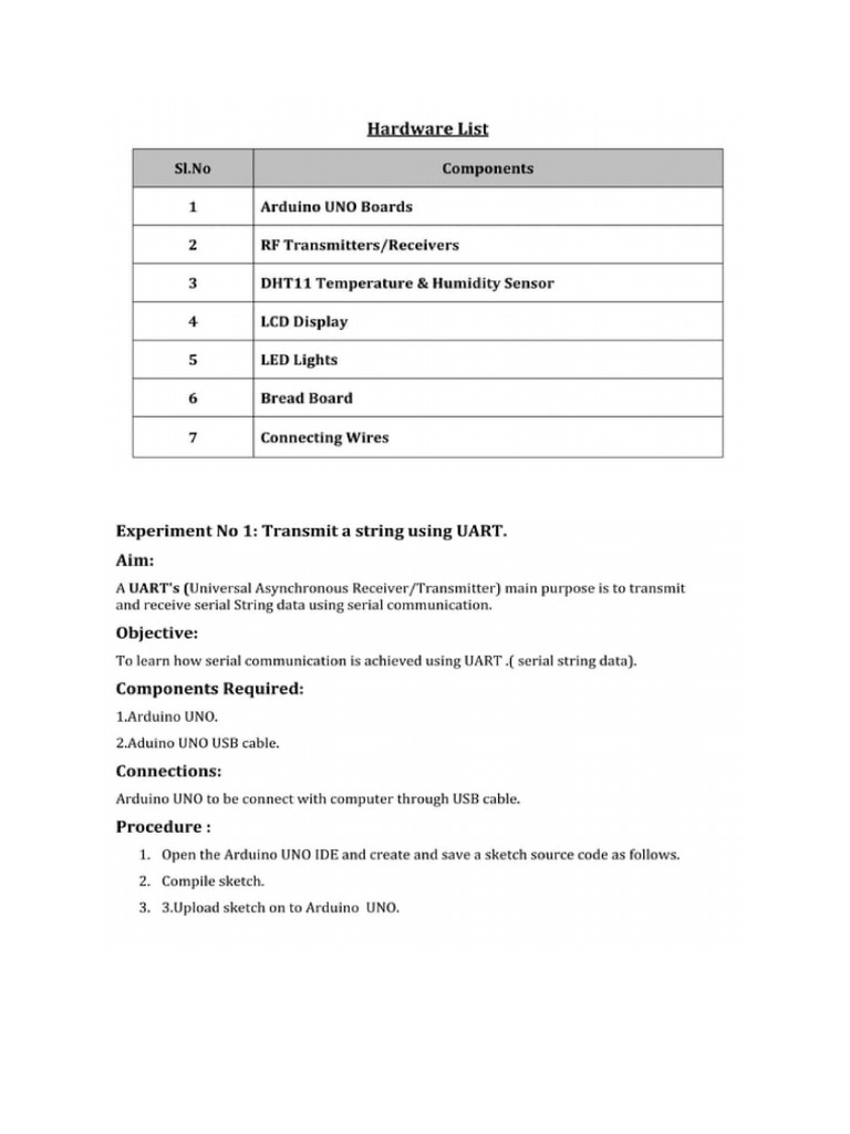 Arduino UNO Program Setup Guide | PDF