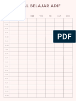 Weekly Study Planner Template