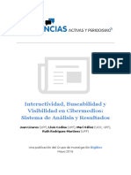 Interactividad, Buscabilidad y Visibilidad en Cibermedios: Sistema de Análisis y Resultados