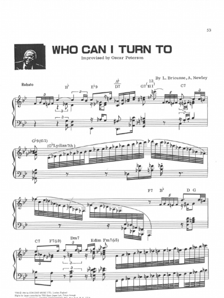 Oscar peterson who can i turn to pdf