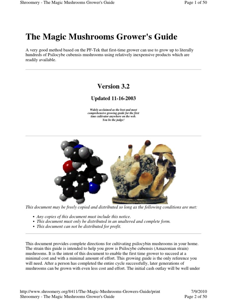 The Magic Mushrooms Growers Guide PDF Sterilization (Microbiology