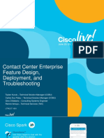 Contact Center Enterprise Feature Design, Deployment, and Troubleshooting