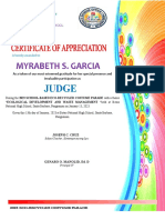 Working Commitee Certificates