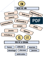 Meses y días de la semana en diferentes idiomas