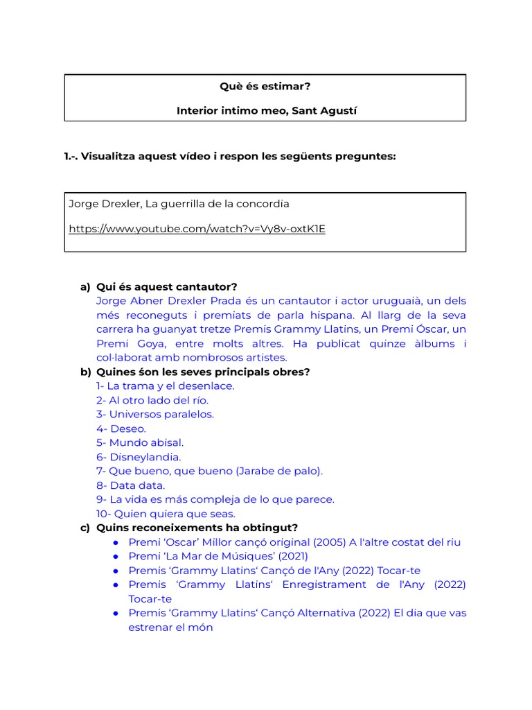 Vargas Ivan Què És Estimar | PDF