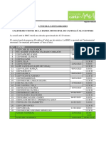 L'ESCOLA CANTA 2022-2023 Calendari Visites de La Banda Municipal de Castelló Als Centres