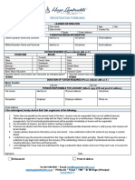 Registration form captures learner details