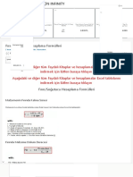 Fırın - Soğutucu Hesaplama Formülleri - INFINITY FOR CMENT EQUIPMENT