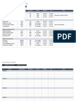 Plantilla de Plan de Acción: Nombre Del Proyecto Gerente de Proyecto