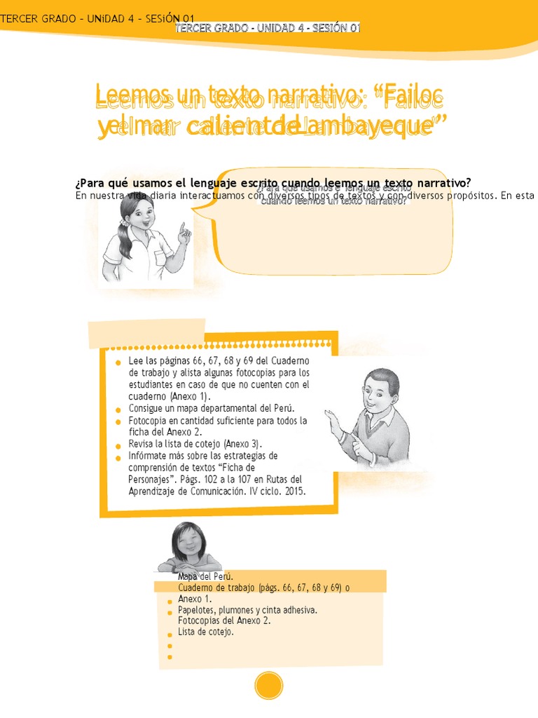 Leemos Un Texto Narrativo - Failoc y El Mar Caliente de Lambayeque ...