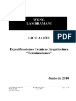 Wong Lambramani: Licitación