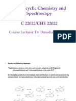 Heterocyclic Chemistry and Spectroscopy C 22022/CHE 22022: Course Lecturer: Dr. Dinusha Udukala