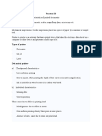 Practical 10 - Examination of Printouts