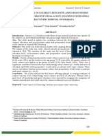 Level of knowledge, education impact cataract surgery vision