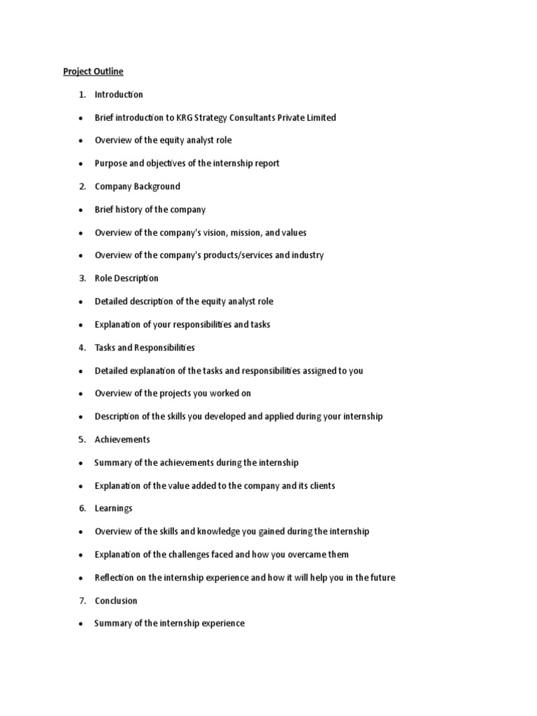 Project Outline | PDF