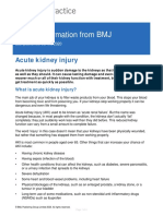Patient Information From BMJ: Acute Kidney Injury