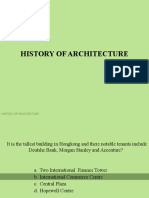 M1-P2 History of Architecture