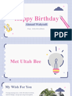 Happy Birthday: Ahmad Wahyudi