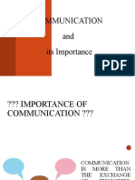 Communication and Its Importance