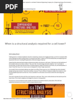 structural analysis for a cell tower