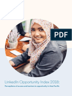 Linkedin Opportunity Index 2018:: Perceptions of Access and Barriers To Opportunity in Asia Pacific