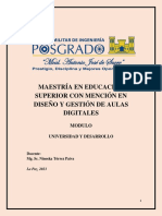 Maestría en Educación Superior Con Mención en Diseño Y Gestión de Aulas Digitales