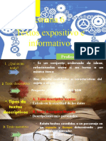 Semana 6 Textos Expositivo e Informativo: Profesor: Jean Pierre Ayala C