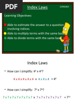 Index Laws