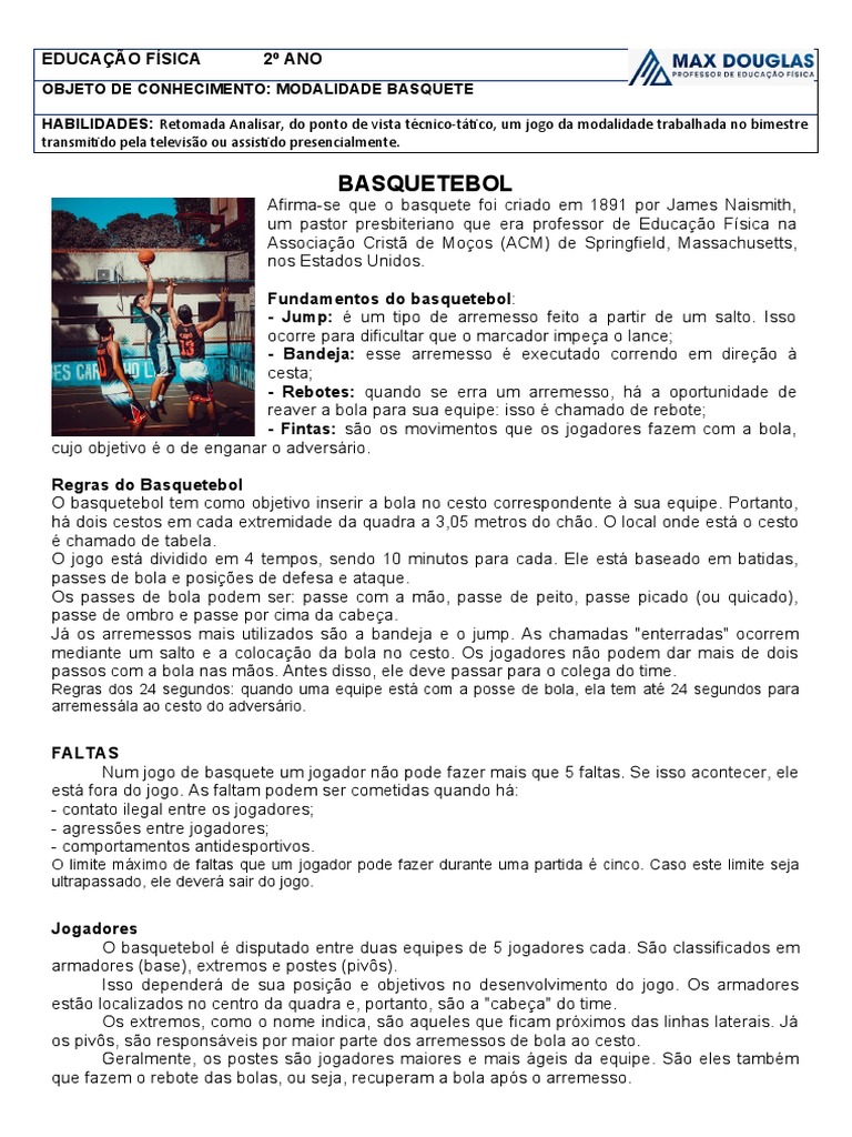 EDUCAÇÃO FÍSICA 2º ANO Aula 2 e 3 Mac | PDF