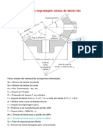 Engrenagens Cônicas de Dentes Retos