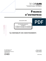 Ue 116 Inance D Entreprise: A Rentabilité Des Investissements