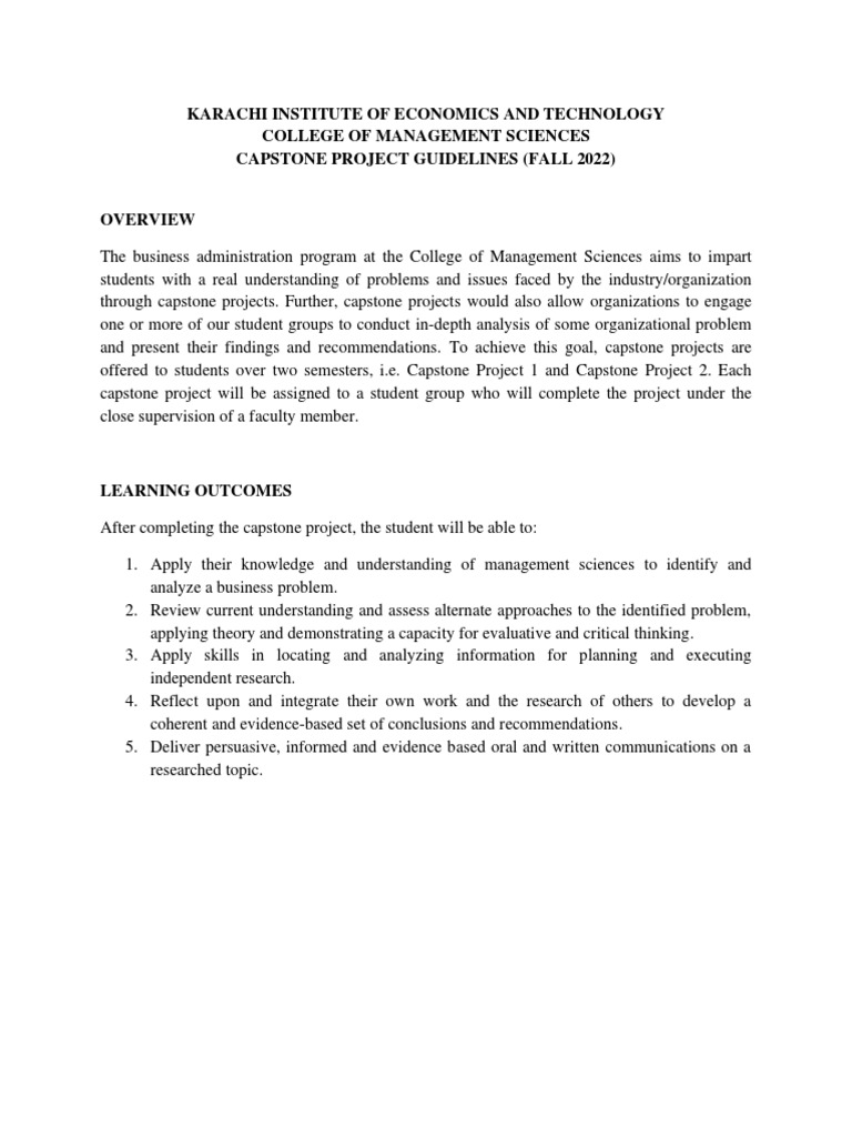 Capstone Guidelines (FALL 2022) PDF