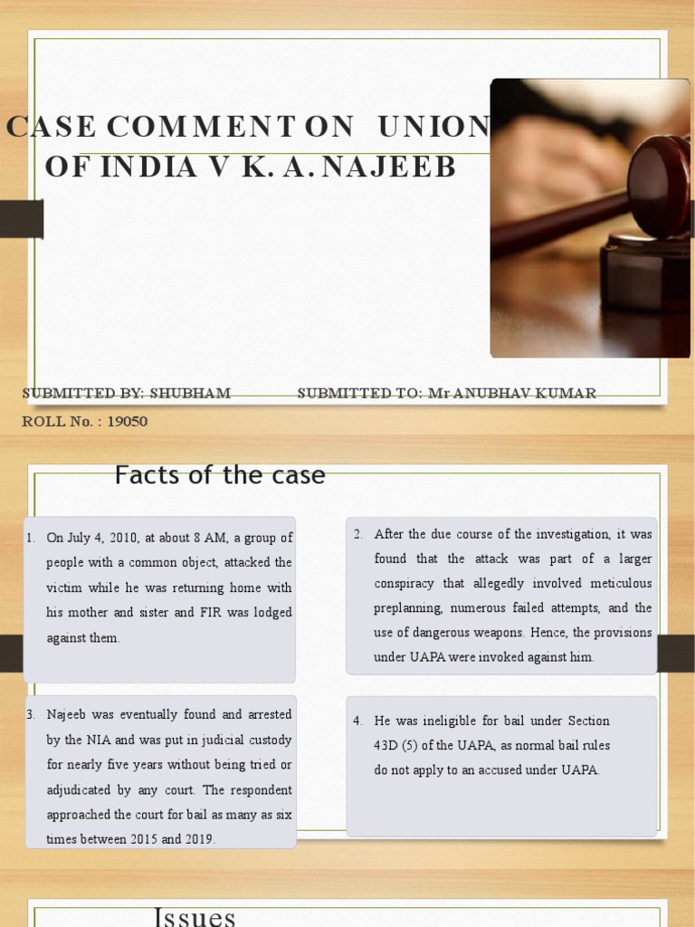 Law Students: UAPA Bail Analysis | PDF | Bail | Crime & Violence