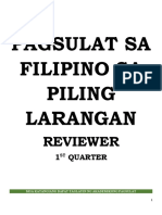 Filipino Reviewer - 1ST Quarter