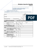 Sample Workplace Inspection Checklist