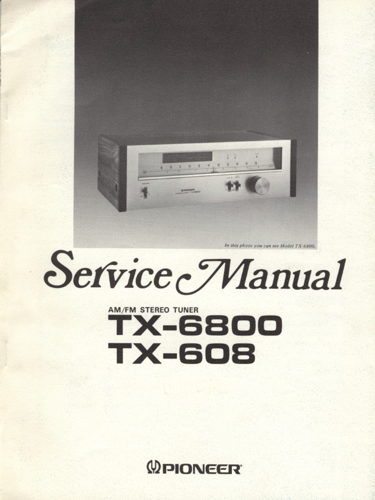 Pioneer tx-608 6800 SM | PDF