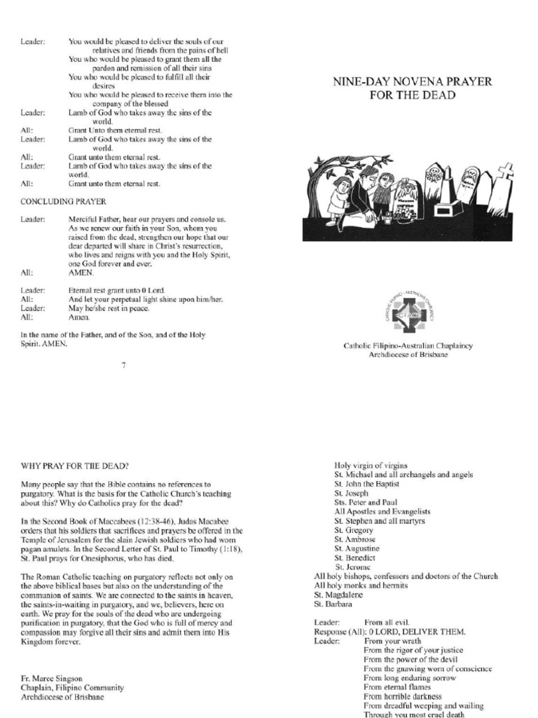 NineDay Novena Prayer For The Dead PDF