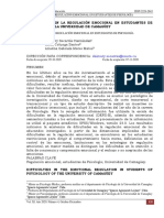 Dificultades en La Regulación Emocional en Estudiantes de Psicología de La Universidad de Camagüey