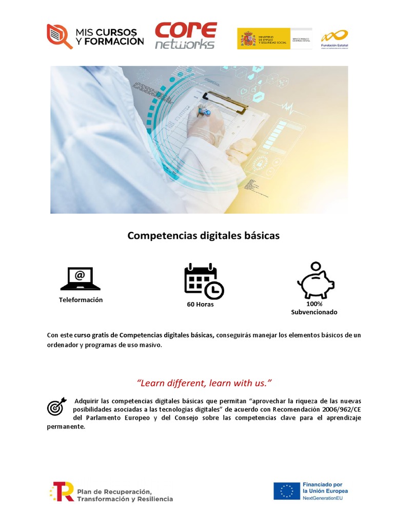 Competencias Digitales Básicas: "Learn Different, Learn With Us." | PDF ...