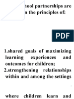 Family-School Partnerships Are Founded On The Principles of
