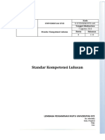 Contoh Dokumen SPMI-Standar Kompetensi Lulusan