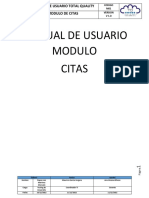 Manual de Usuario Modulo Citas