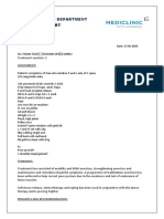 Outpatients: Progress Report