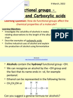 Functional Groups - Alcohols and Carboxylic Acids: Learning Question: How Do Functional Groups Affect The