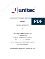 Universidad Tecnologica Centroamericana (Unitec) Facultad de Ingeniería (FI)