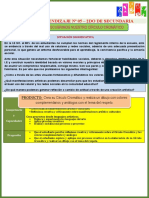 Sesión de Aprendizaje N 05 - 2do de Secundaria: Apreciamos Y Descubrimos Nuestro Círculo Cromático