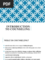 L1 - Introduction To Counseling