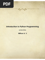 Introduction To Python