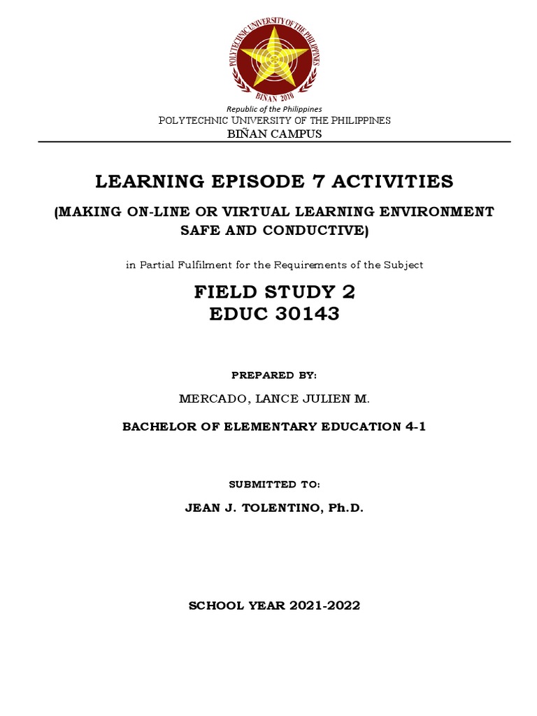 FS2-EP-7 - Lance | PDF | Educational Technology | Teachers