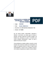 Bachiller de La Carrera Profesional de Contabilidad Y Finanzas: Jhampieer Navarro Chambergo